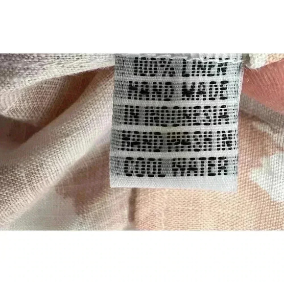 LJC Designs Annie Dress Womens Large 100% Linen Animal Print Sleeveless 1310 - Picture 4 of 4